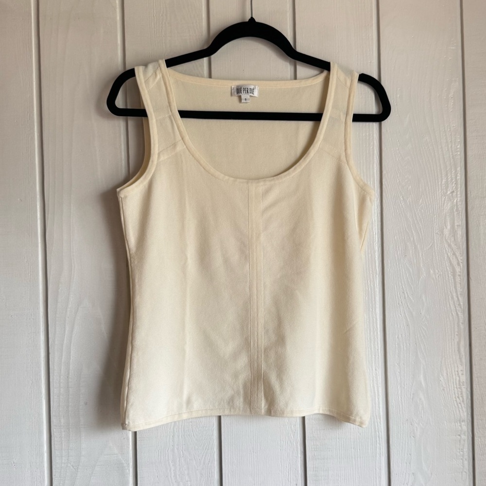 Vintage Dué Per Dué Yellow Tank Top